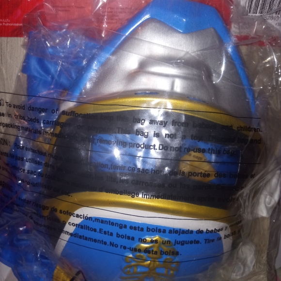 Saban's Blue Power Rangers Megaforce Costume with mask NEW Medium boys 7/8 - Picture 6 of 6